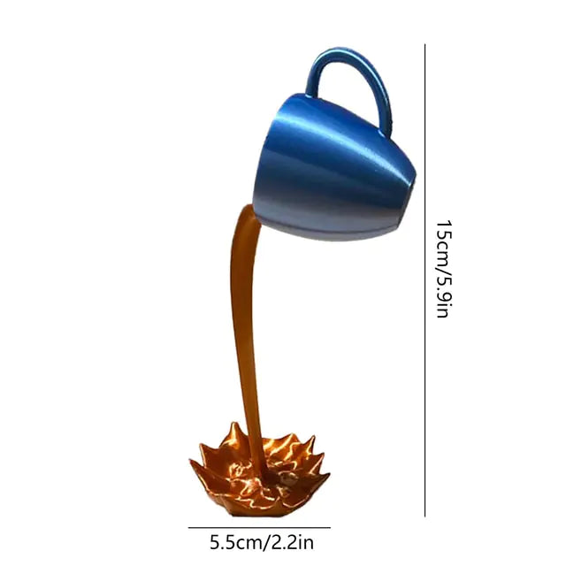 Floating Coffee Cup Art Decor