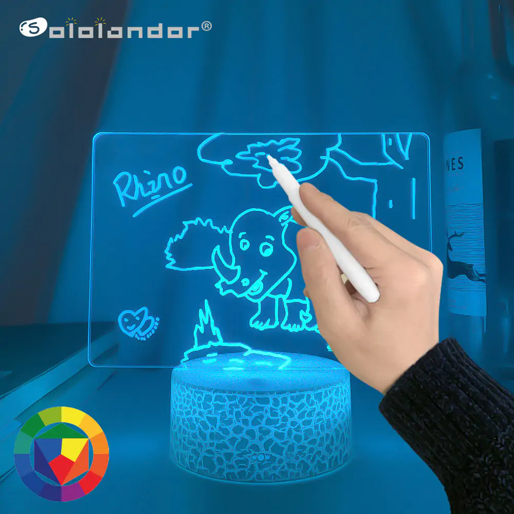 Rewritable LED Night Light