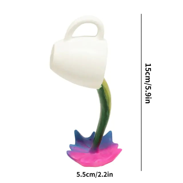 Floating Coffee Cup Art Decor