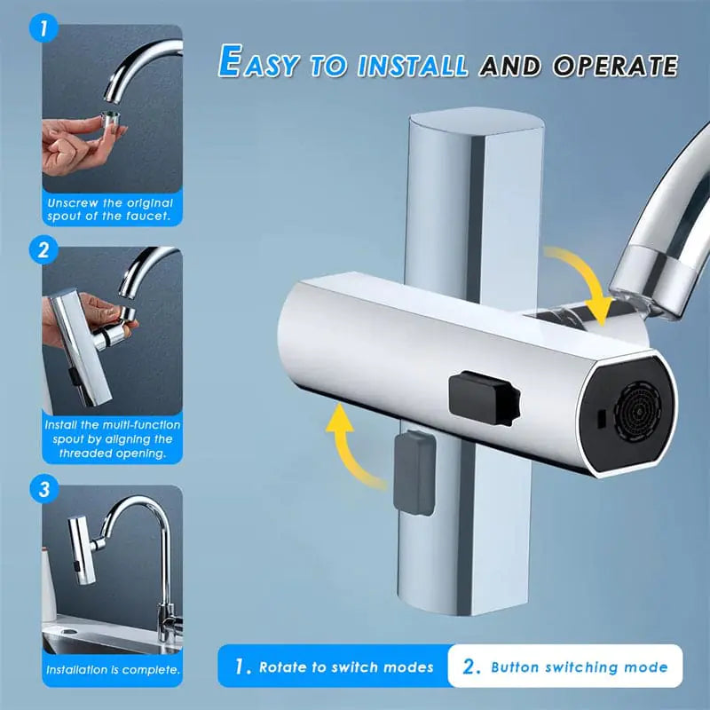 360° Waterfall Kitchen Faucet Extension